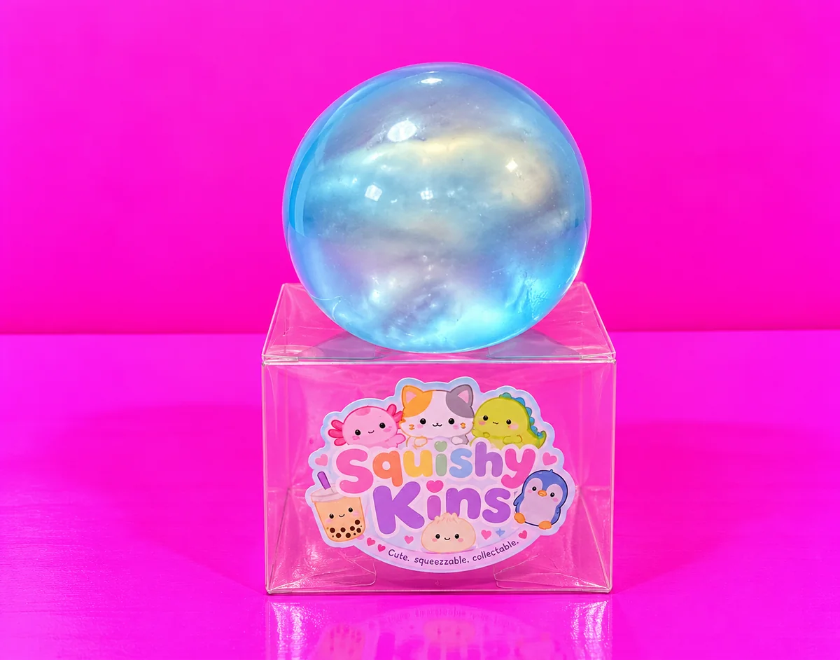 Blue Coconut Oil Squish Ball