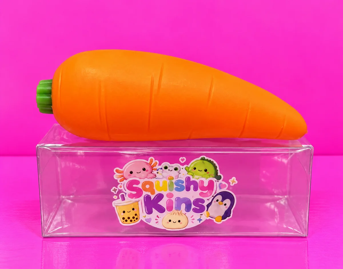 Shaving Cream Filled Carrot Squishy